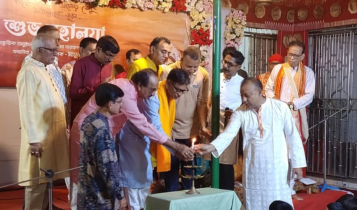 মহালয়ায় দেবীর আগমনী সুর, বলদেব জিউ মন্দিরে লাল-সবুজের আবহ মহালয়ায় দেবীর আগমনী সুর, বলদেব জিউ মন্দিরে লাল-সবুজের আবহ