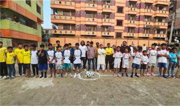 ডনচেম্বারে ক্রিয়েটিভ অনূর্ধ্ব-১৪ ফুটবল লিগে চ্যাম্পিয়ন ধানসিঁড়ি